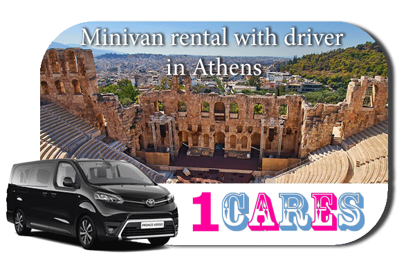 Hire a minivan with driver in Athens