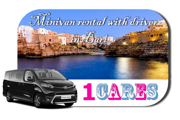 Hire a minivan with driver in Bari