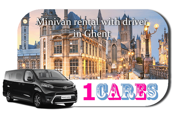 Hire a minivan with driver in Ghent