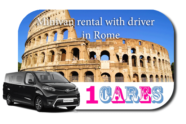 Hire a minivan with driver in Rome