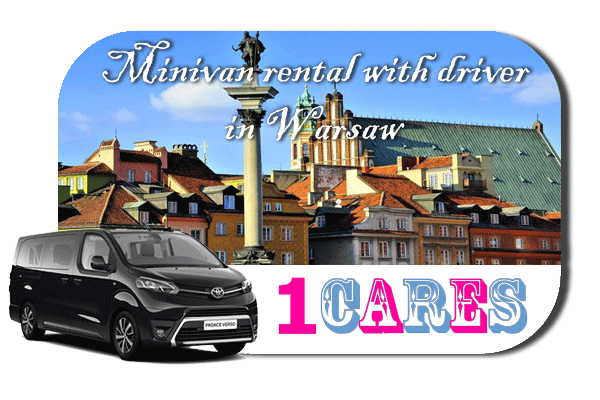 Hire a minivan with driver in Warsaw