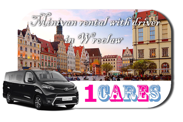 Hire a minivan with driver in Wroclaw