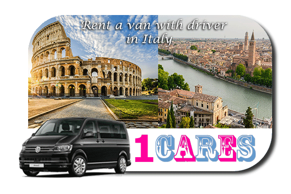 Hire a van with driver in Italy