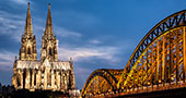 Cologne Cathedral and bridge Hohenzollern