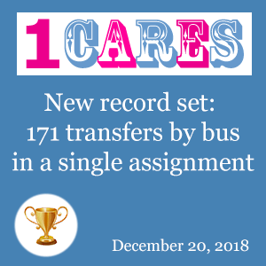 1CARES.com achieved a new milestone in bus rental with driver