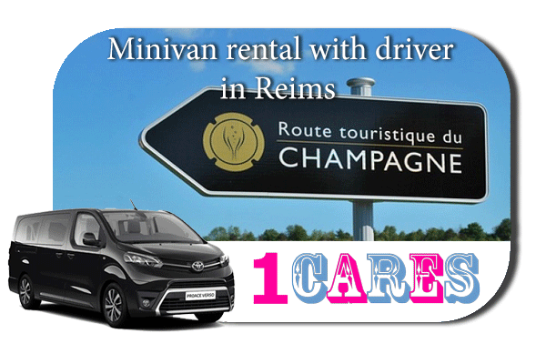 Hire a minivan with driver in Reims