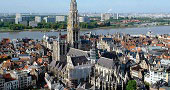 View on the center of Antwerp
