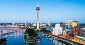 View on the center of Düsseldorf