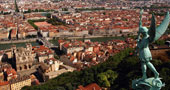 View of the center of Lyon