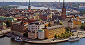 Вид на исторический центр Стокгольма